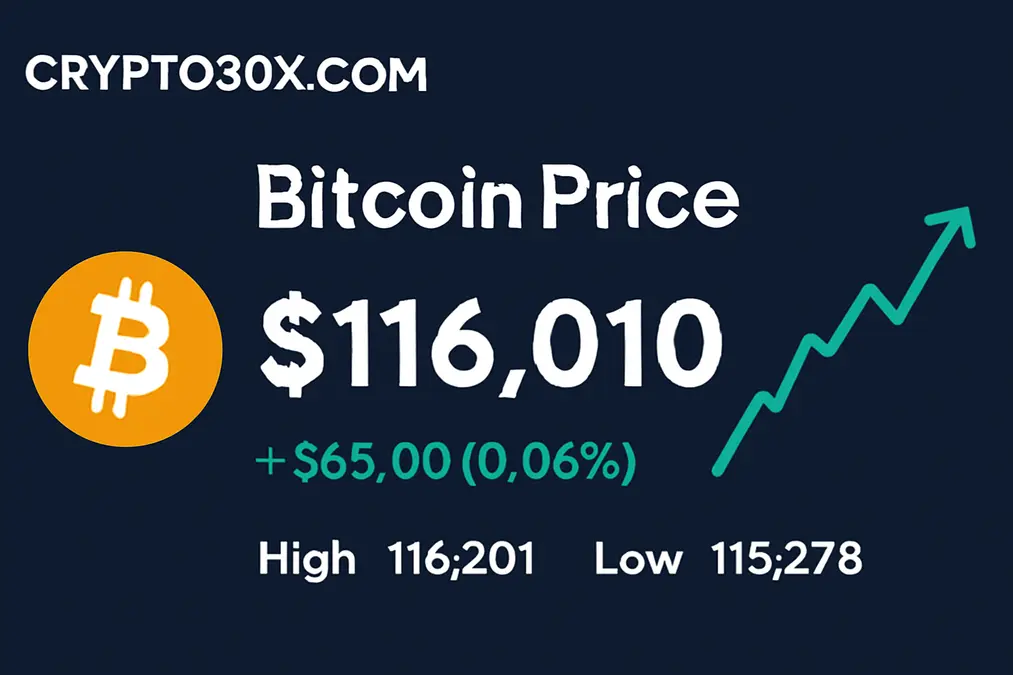 Crypto30x.com Bitcoin Price